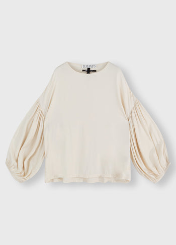 balloon sleeve blouse | cream