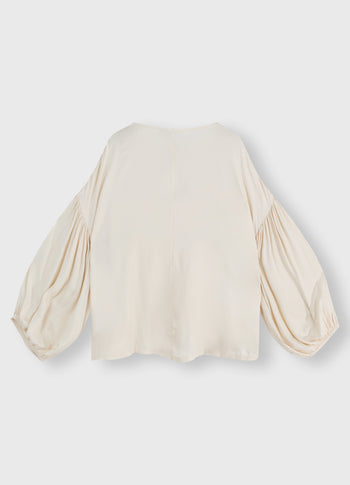 balloon sleeve blouse | cream