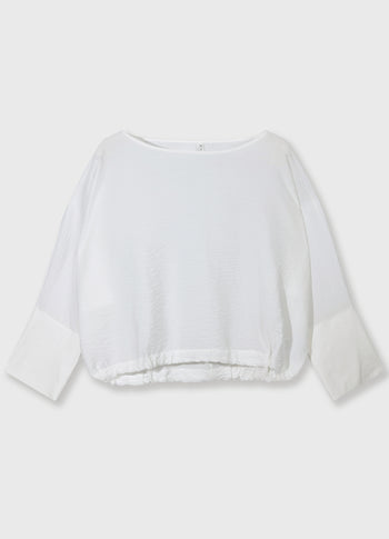 batwing top | ecru