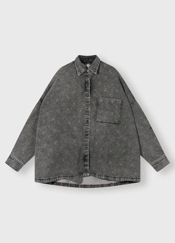 shirt jog denim | black