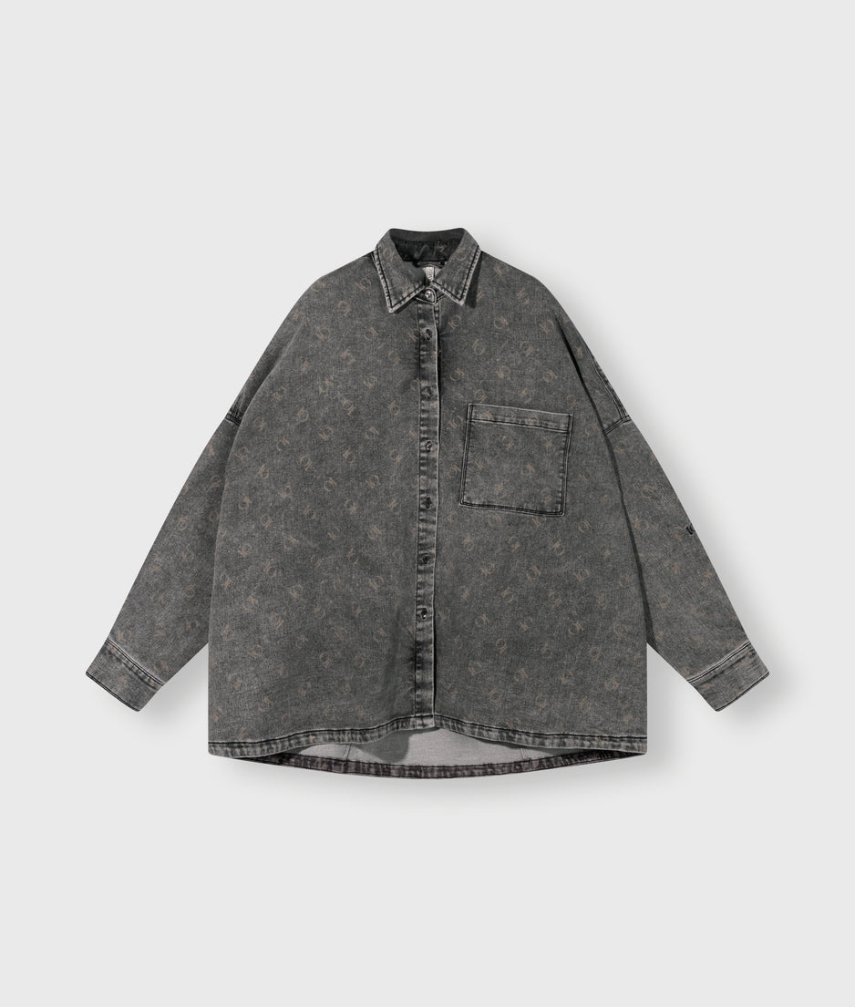shirt jog denim | black