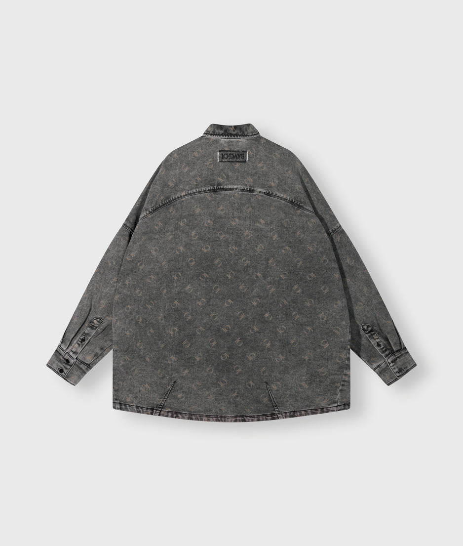 shirt jog denim | black