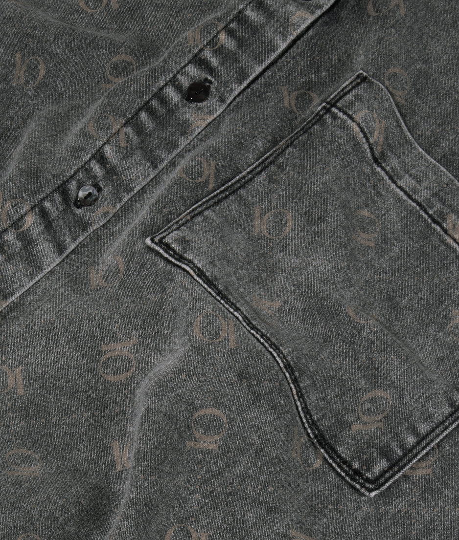 shirt jog denim | black