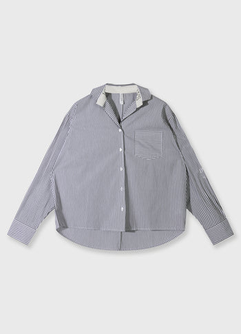 shirt stripes | white/charcoal