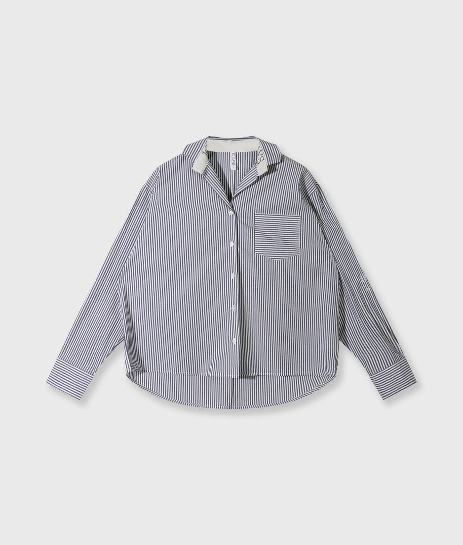 shirt stripes | white/charcoal