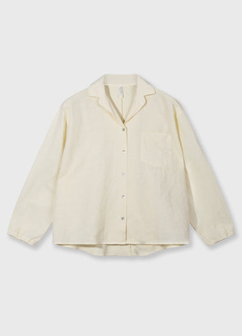 linen shirt | soft vanilla