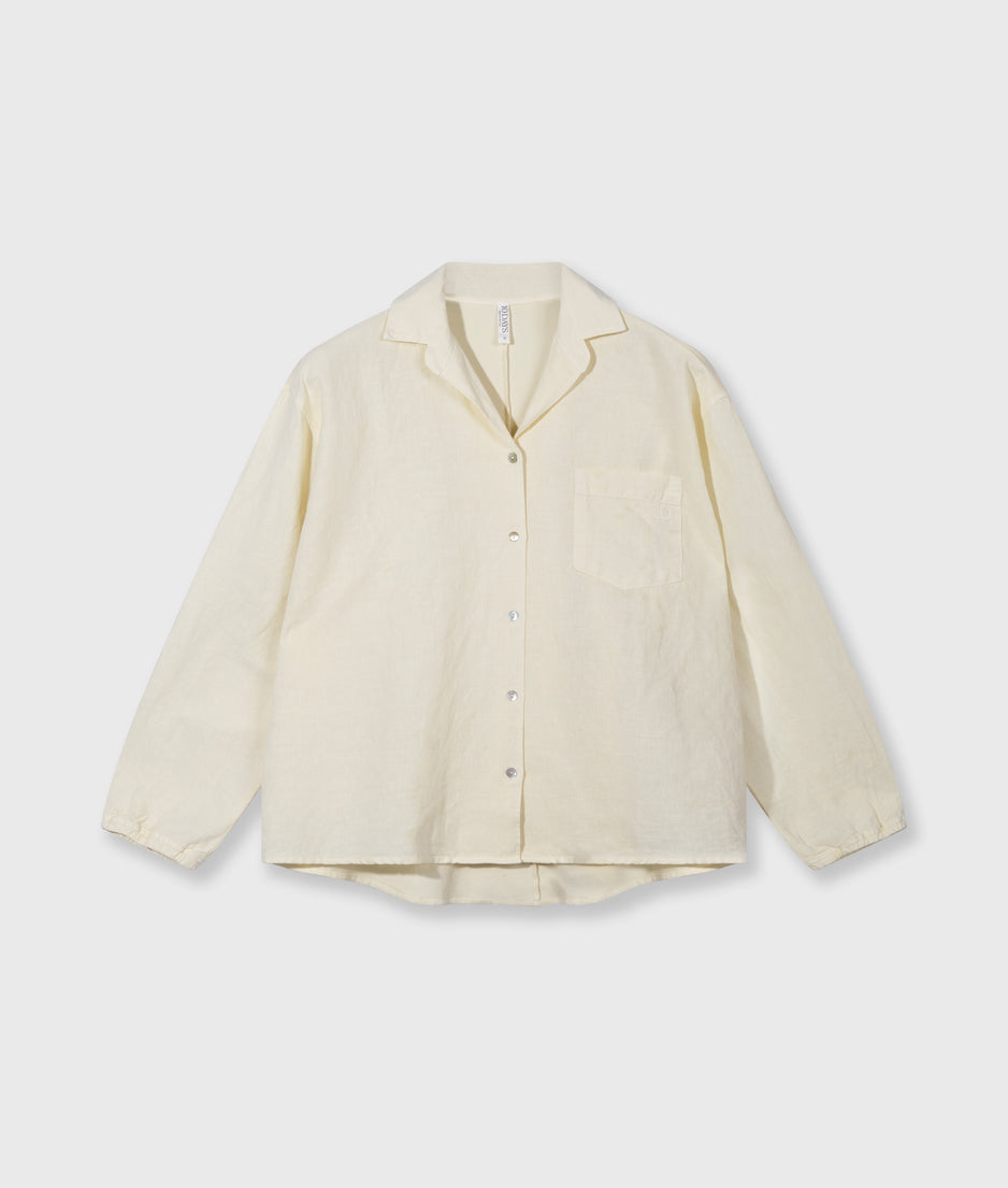 linen shirt | soft vanilla