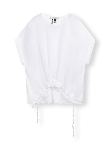 shortsleeve blouse voile | white