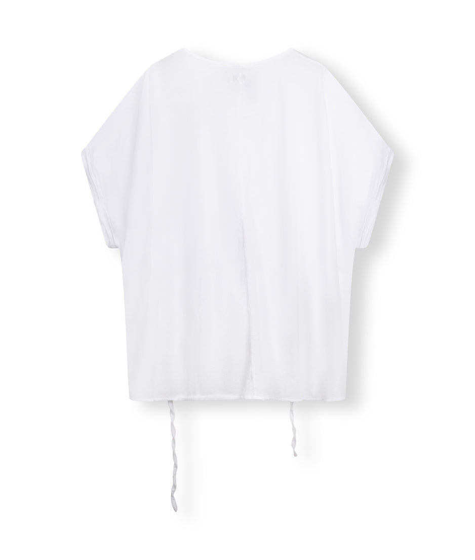 shortsleeve blouse voile | white