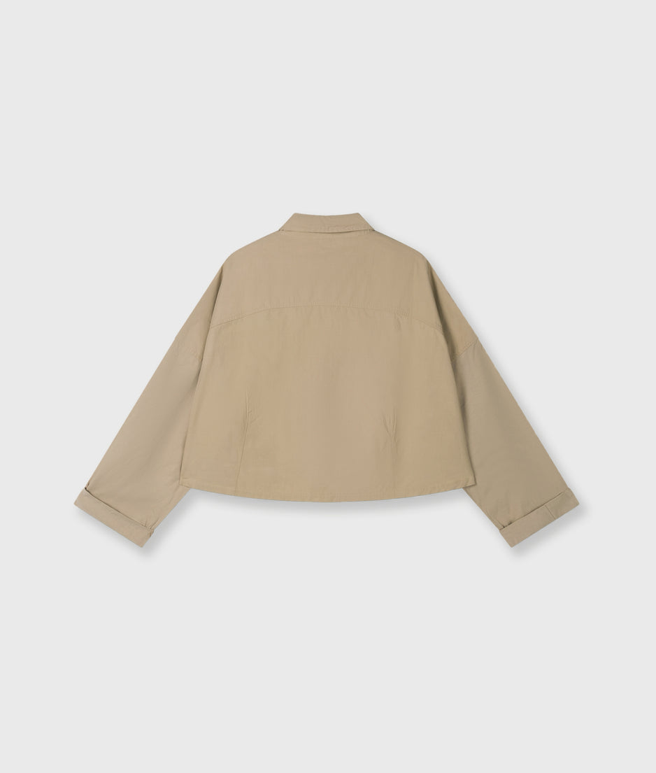 oversized cropped shirt | earth