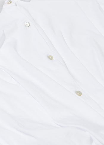 wrap blouse | white
