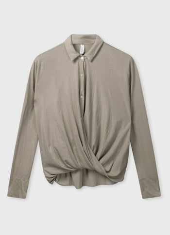 wrap blouse | fog