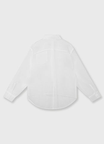 angel shirt organza | ecru