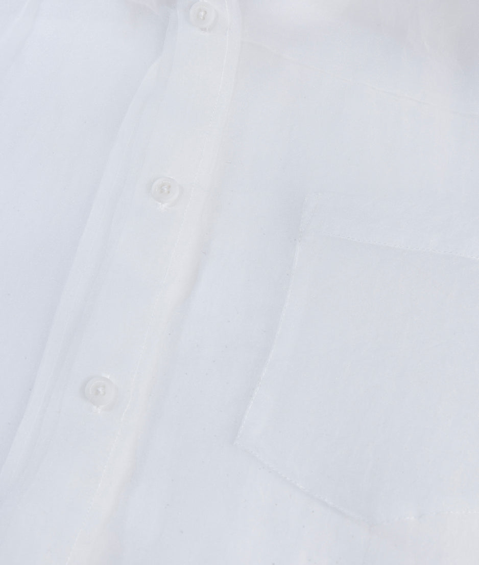 angel shirt organza | ecru