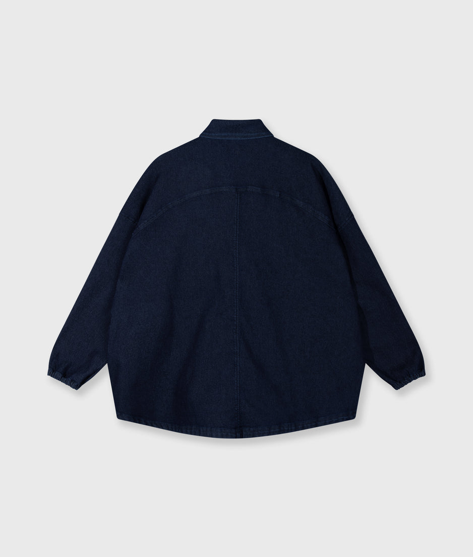 Chambray Bluse | dark blue