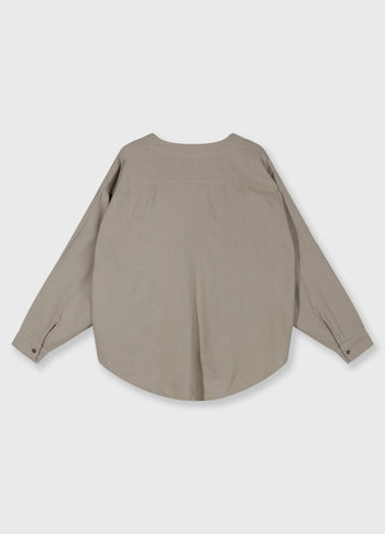 cotton linen blouse | fog