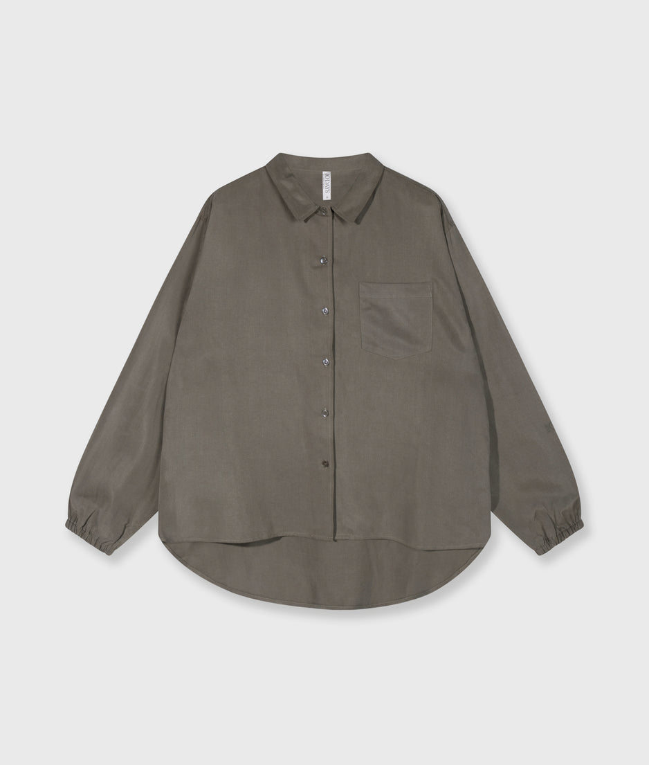 lyocell shirt | dark fog