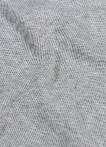 soft rib tank top | light grey melee