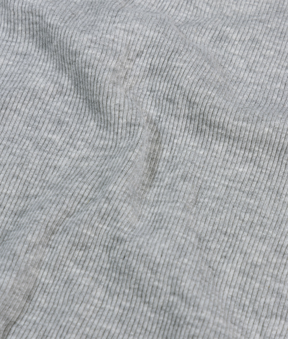 soft rib tank top | light grey melee