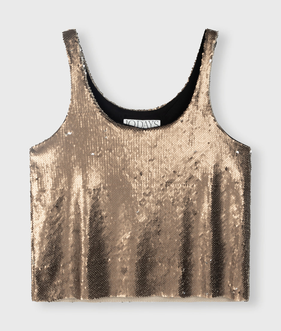 top sequins | warm taupe