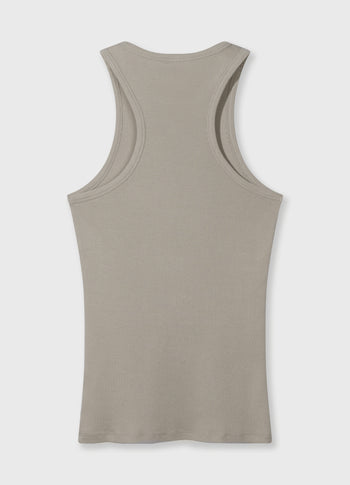tank top rib | fog