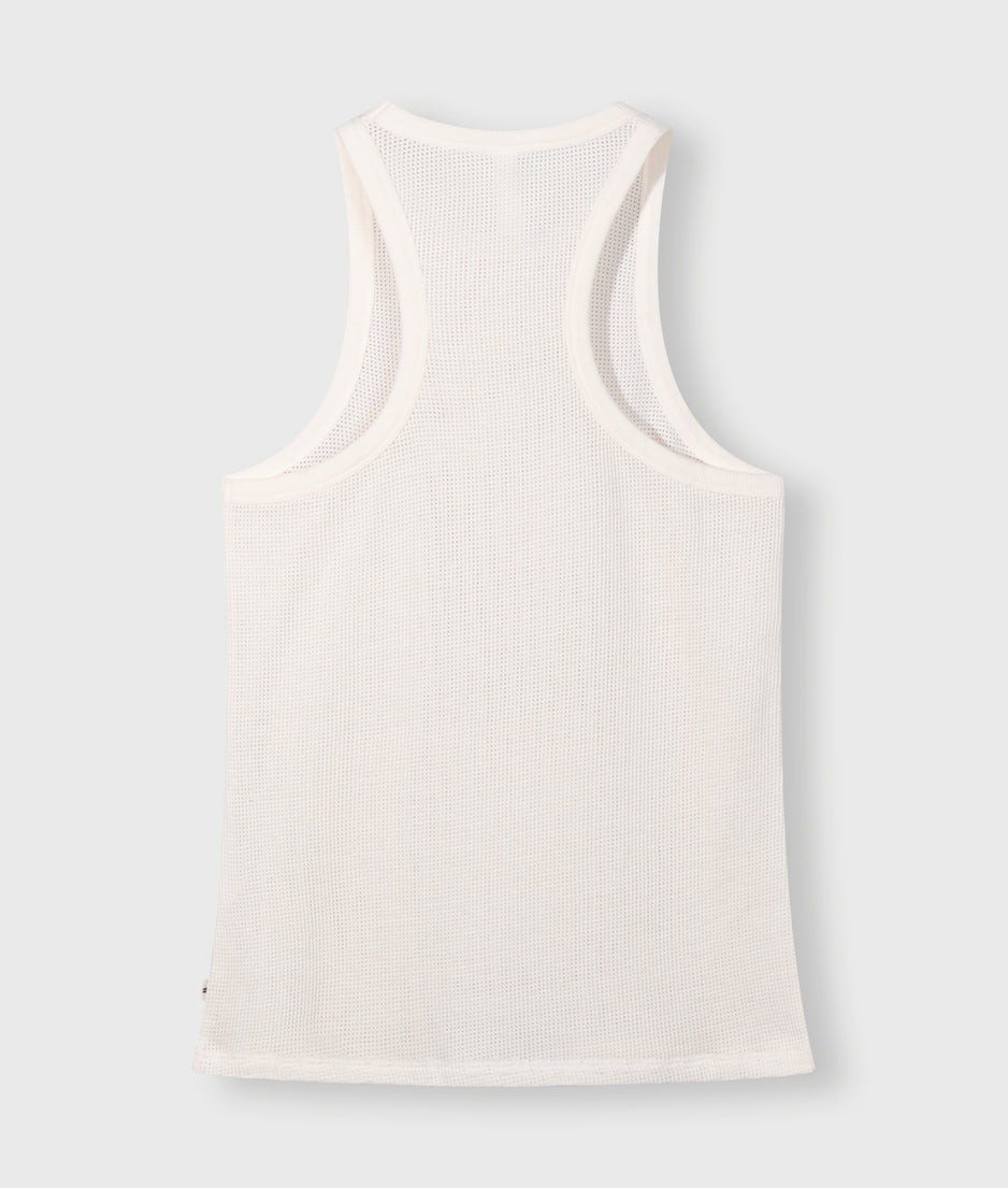 tank top mesh | ecru