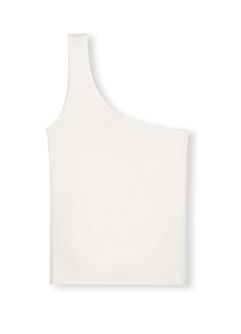 one shoulder smock top | ecru