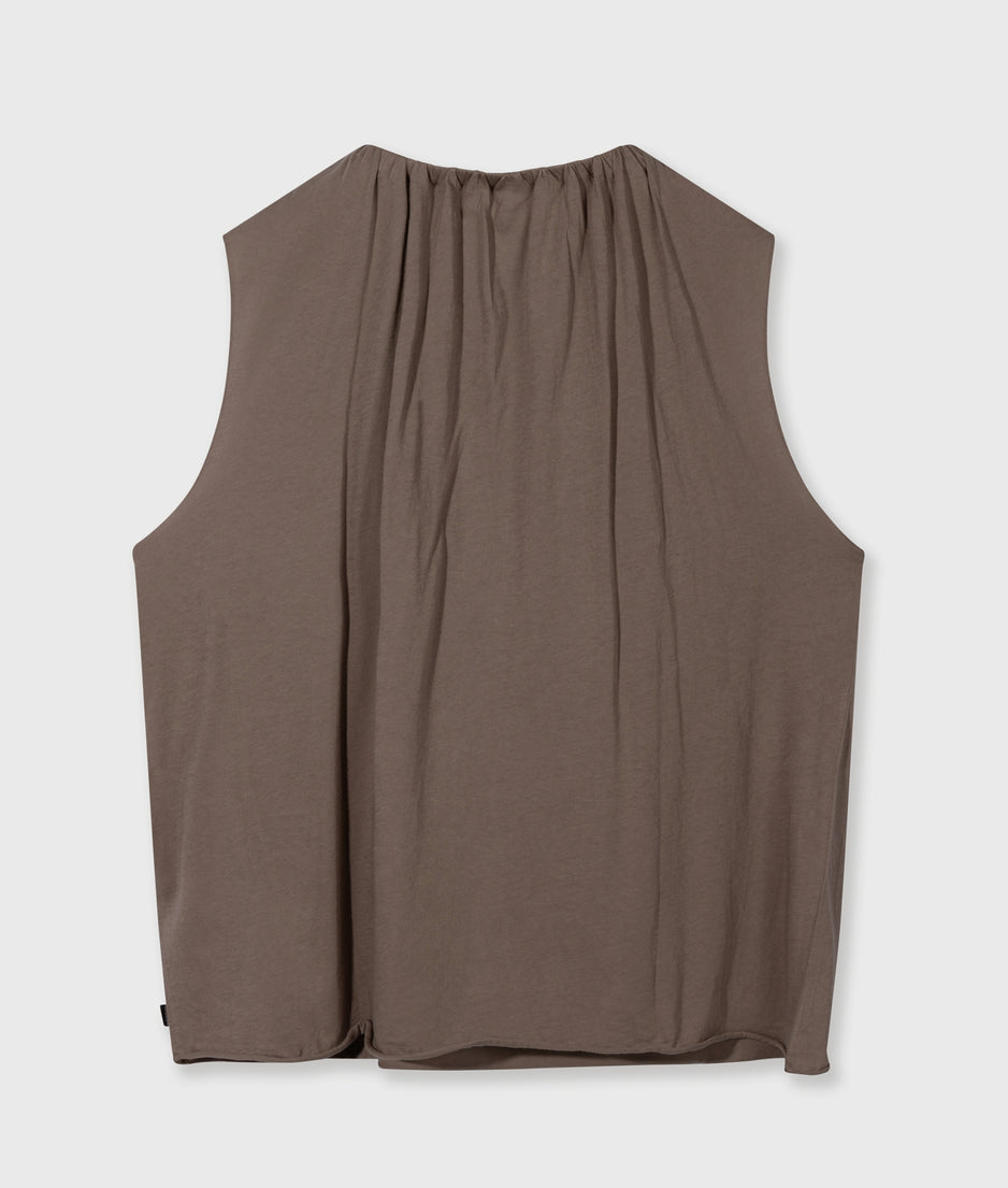 pleated top jersey | moonrock