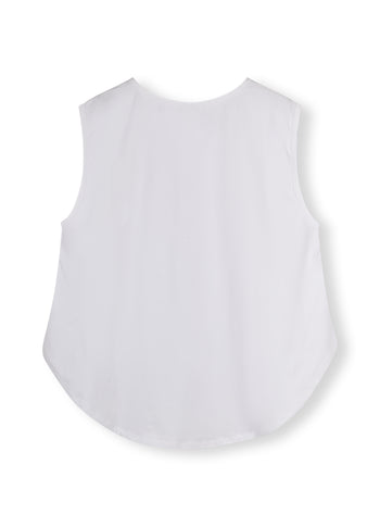 bow top jersey | white