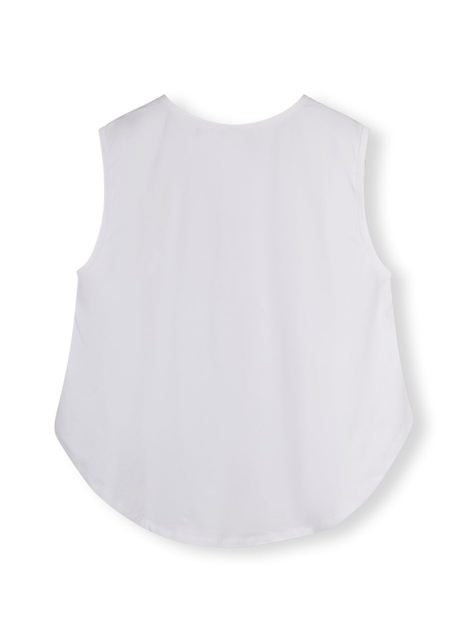 bow top jersey | white