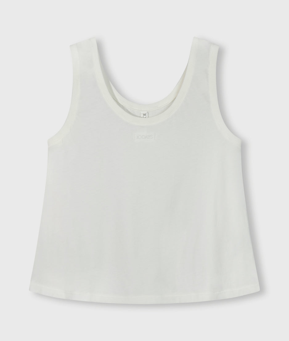 tank top jersey | ecru