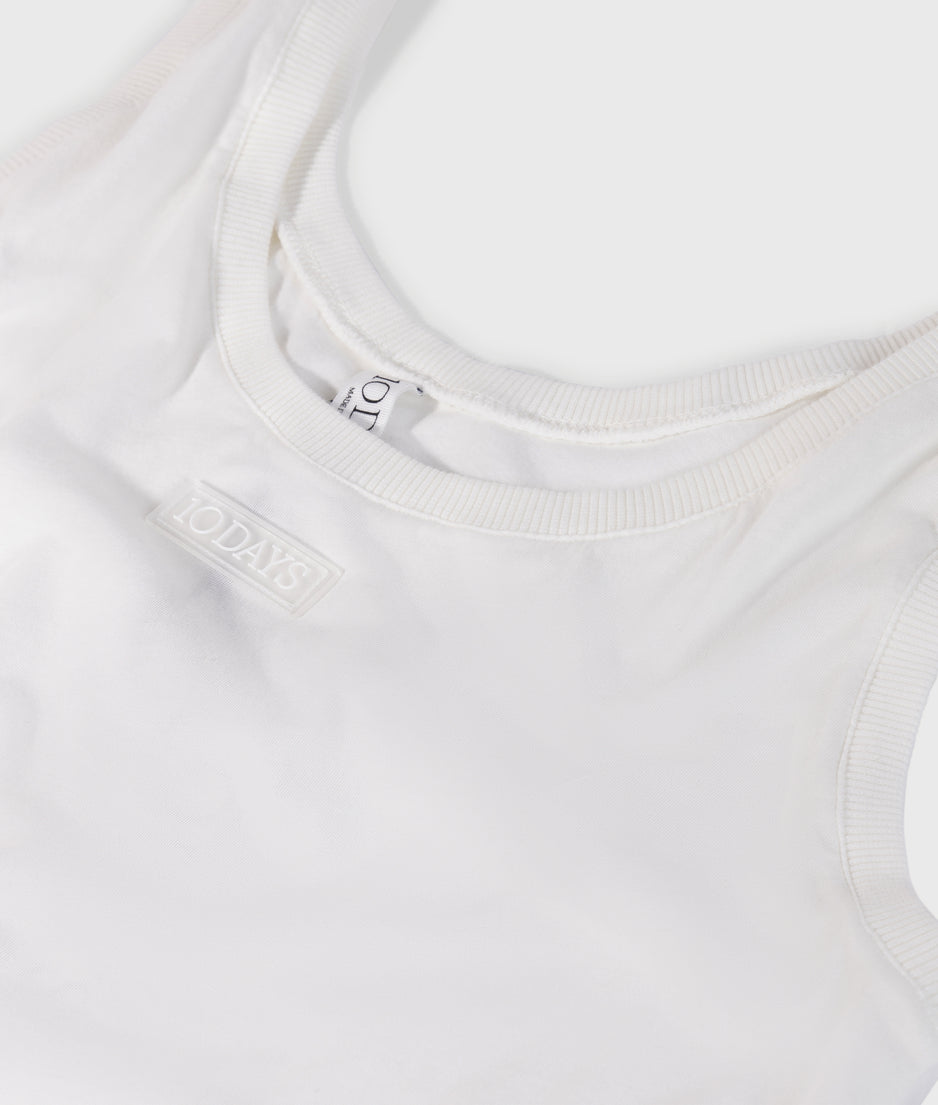 tank top jersey | ecru