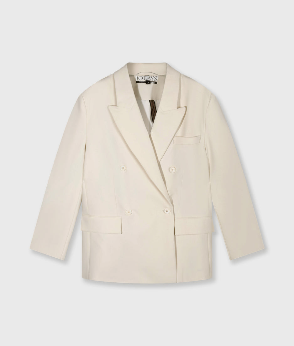 proud blazer | soft vanilla