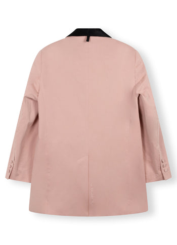 smoking blazer | dusty peach