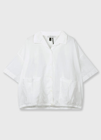 oversized blouse jacket | ecru