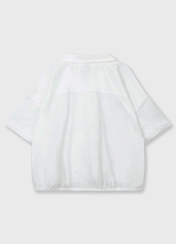 oversized blouse jacket | ecru