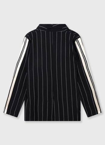 blazer pinstripe | black