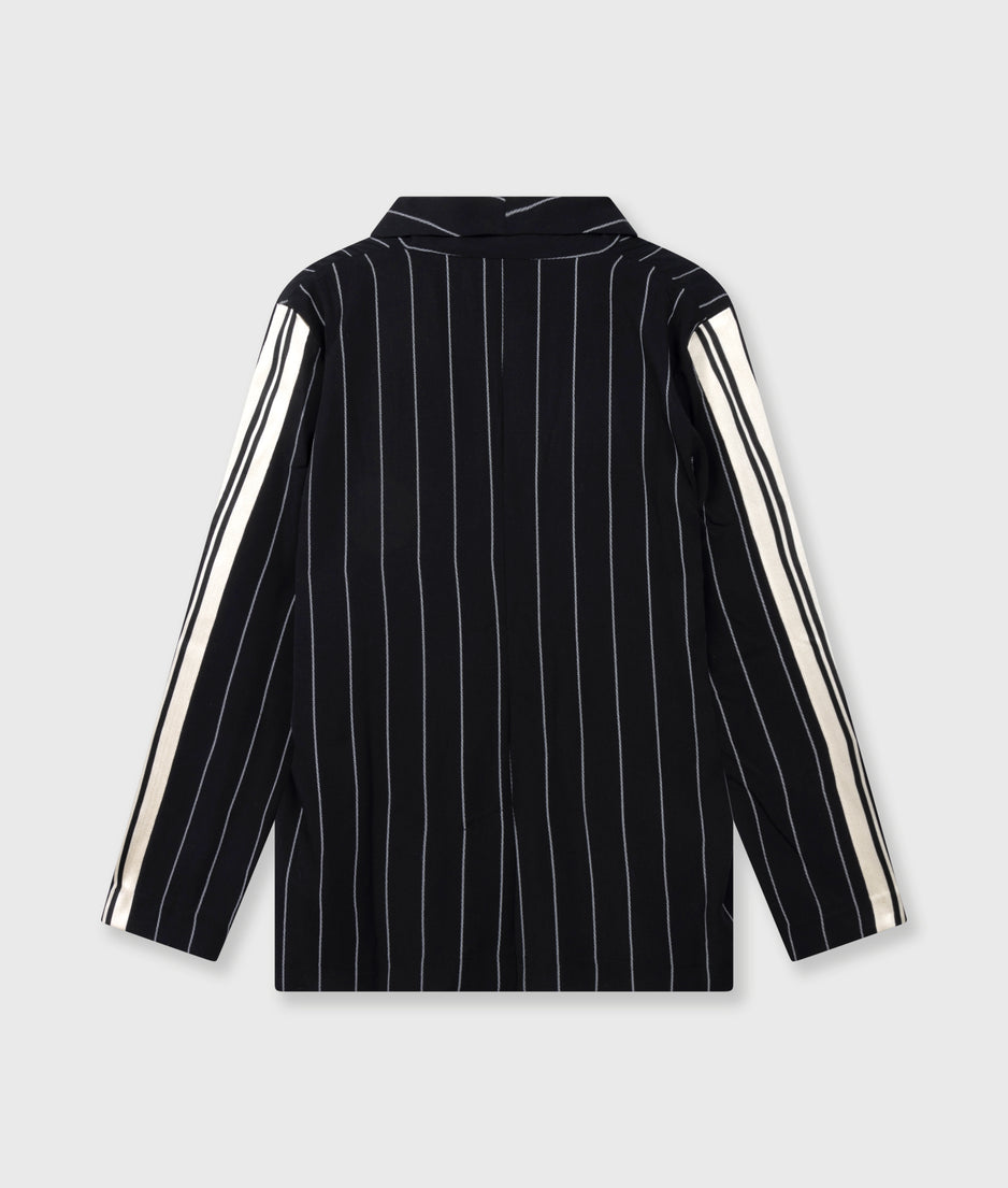 blazer pinstripe | black