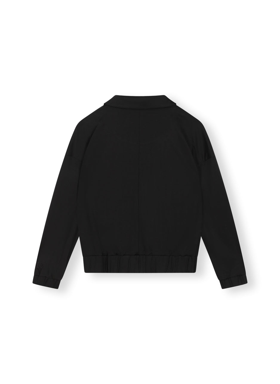 blazer cardigan | black