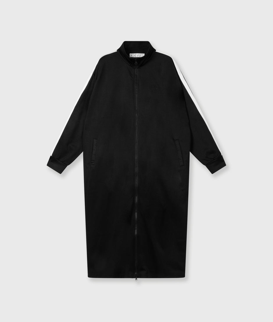 long track jacket | black