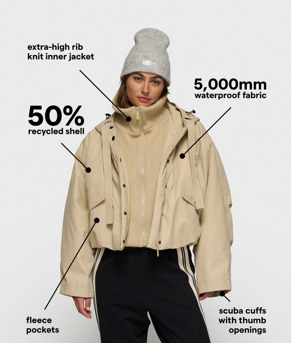 the queen parka | pure sand