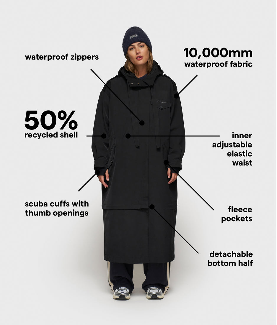 the famous raincoat | black