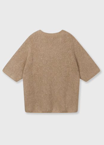 short sleeve knit sweater | fudge