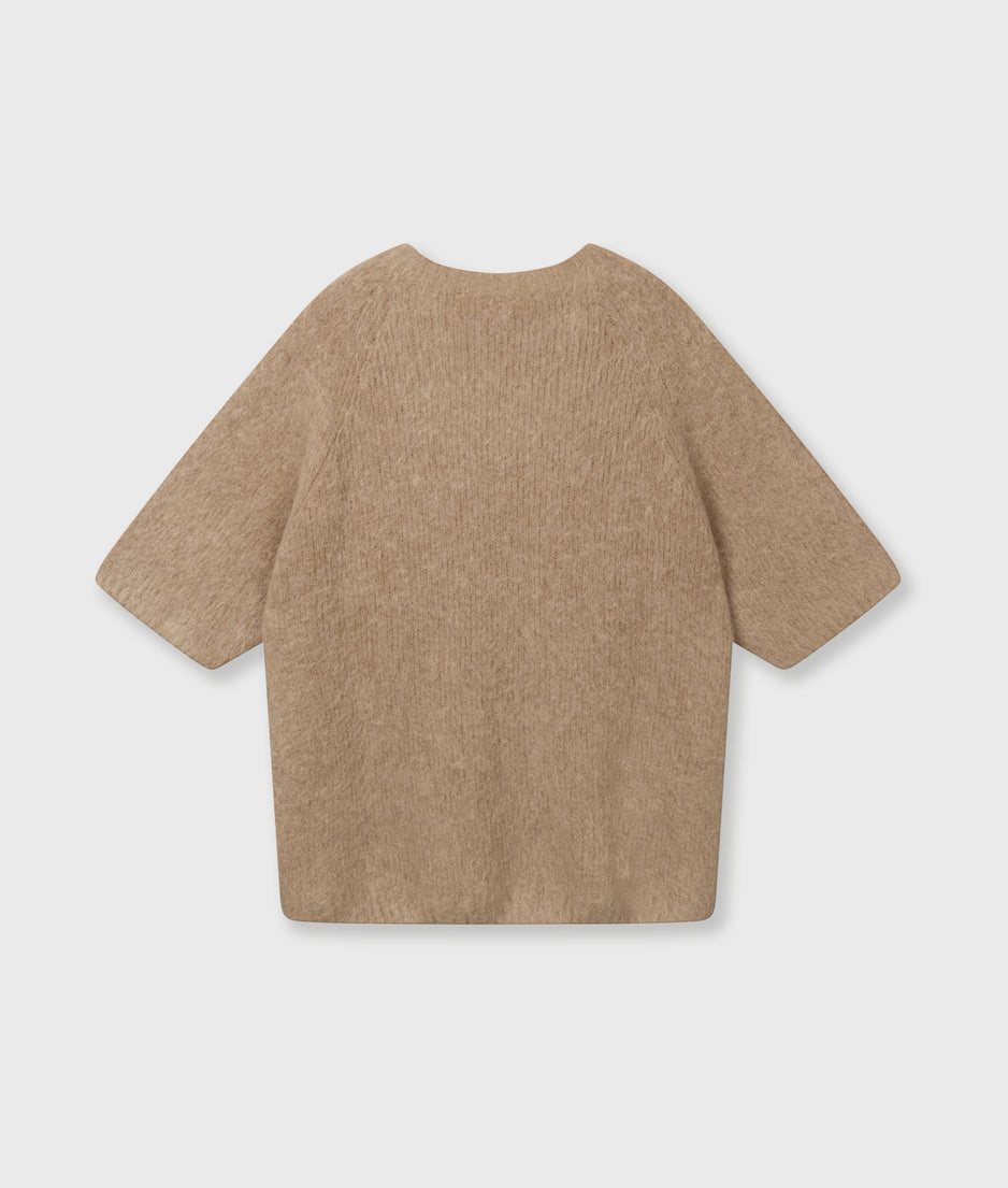 short sleeve knit sweater | fudge