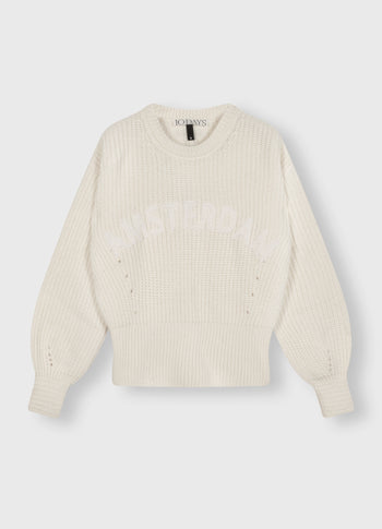knit sweater Amsterdam | ecru