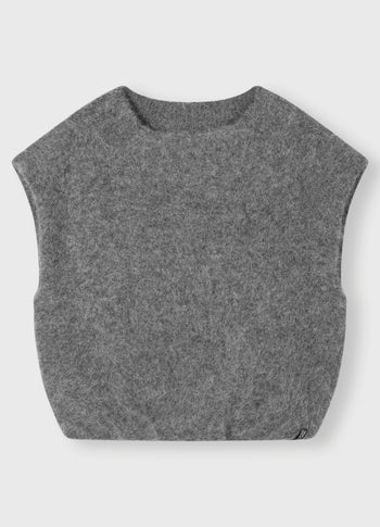 balloon hairy knit top | antra melee