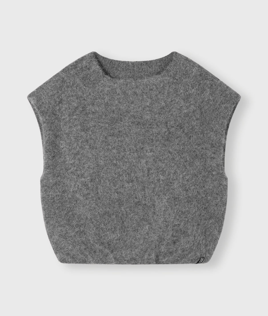 balloon hairy knit top | antra melee