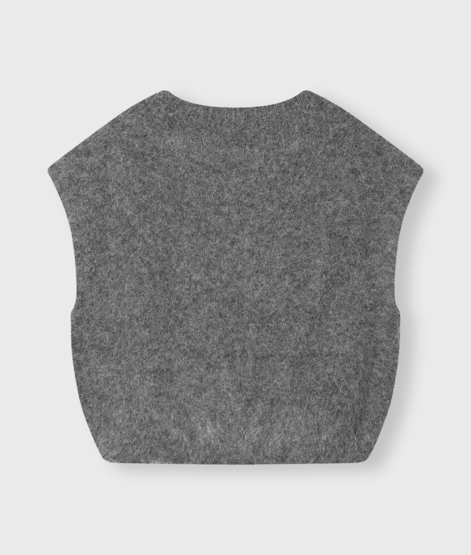 balloon hairy knit top | antra melee