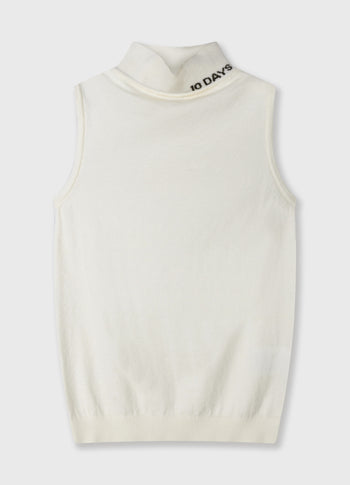 knit singlet | ecru