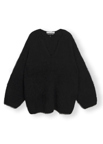 soft oversized sweater | black
